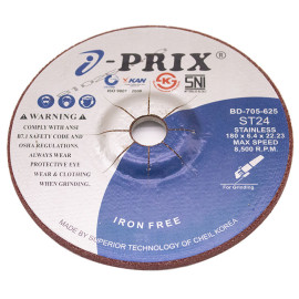 ĐÁ MÀI INOX IPRIX ST24 180 X 6.4 X 22.23MM 